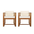 Kaysn Outdoor Acacia Wood Dining Chair (Set of 2) by Christopher Knight Home