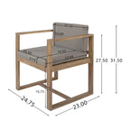 Kaysn Outdoor Acacia Wood Dining Chair (Set of 2) by Christopher Knight Home