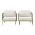 Frond and Form Patio Deep Seating Club Chair with Cushions (Set of 2)