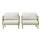 Frond and Form Patio Deep Seating Club Chair with Cushions (Set of 2)