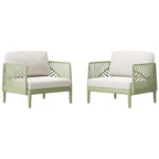 Frond and Form Patio Deep Seating Club Chair with Cushions (Set of 2)