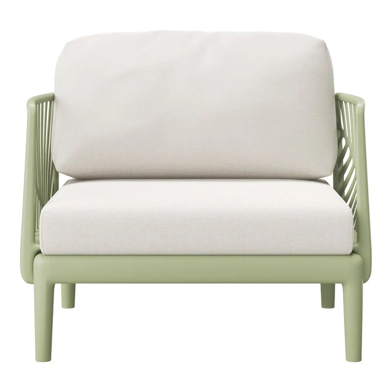 Frond and Form Patio Deep Seating Club Chair with Cushions (Set of 2)