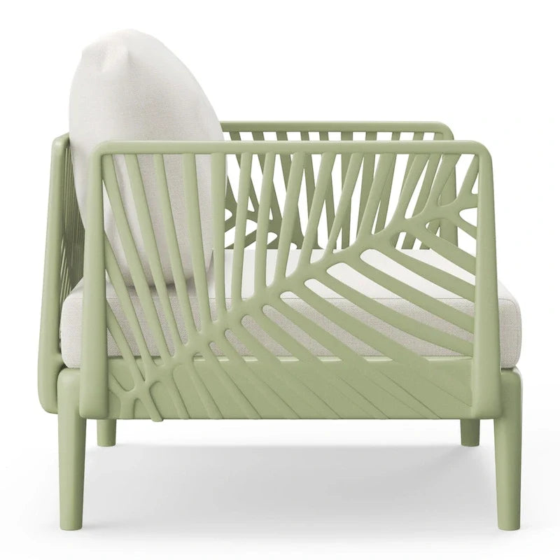 Frond and Form Patio Deep Seating Club Chair with Cushions (Set of 2)