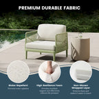 Frond and Form Patio Deep Seating Club Chair with Cushions (Set of 2)