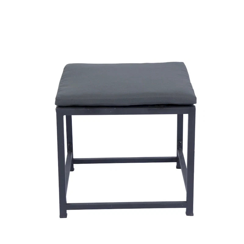 9 Pieces Outdoor Patio Dining Table Set with 4 Rattan Chairs and 4 Ottomans, Removable Cushions, Glass Table Top