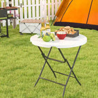 Costway 32 Round Folding Table Lightweight Portable Commercial - See Details