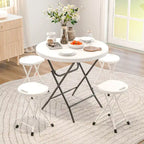 Costway 32 Round Folding Table Lightweight Portable Commercial - See Details