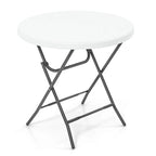 Costway 32 Round Folding Table Lightweight Portable Commercial - See Details