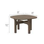 Saratoga 4-Piece Outdoor Patio Teak Wood Furniture Set