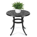 23.22 Round Cast Aluminum Outdoor Bistro TableMosaic Outdoor Round Side Table
