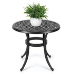 23.22 Round Cast Aluminum Outdoor Bistro TableMosaic Outdoor Round Side Table