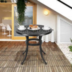 23.22 Round Cast Aluminum Outdoor Bistro TableMosaic Outdoor Round Side Table