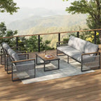 Christopher Knight Home - Lila 4-Piece Outdoor Metal Patio Chat Set