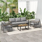 Christopher Knight Home - Lila 4-Piece Outdoor Metal Patio Chat Set
