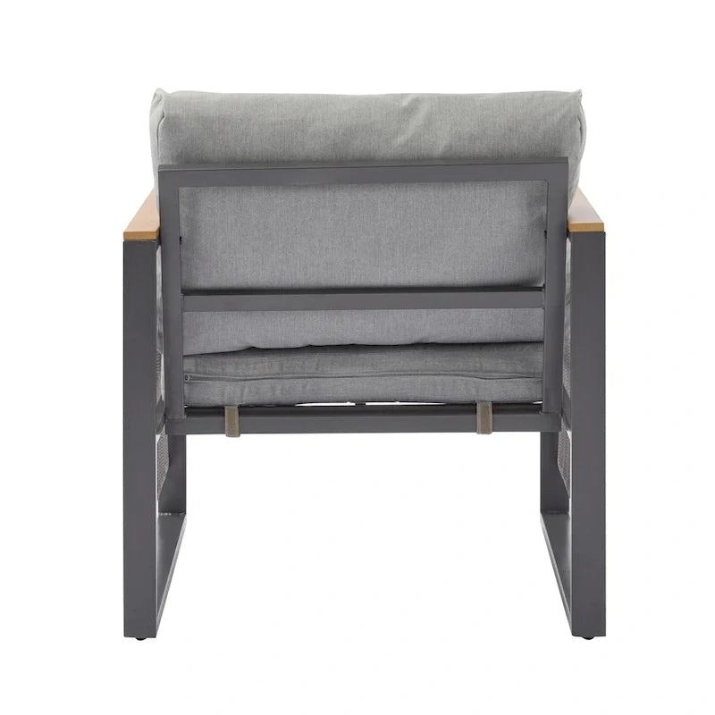 Christopher Knight Home - Lila 4-Piece Outdoor Metal Patio Chat Set
