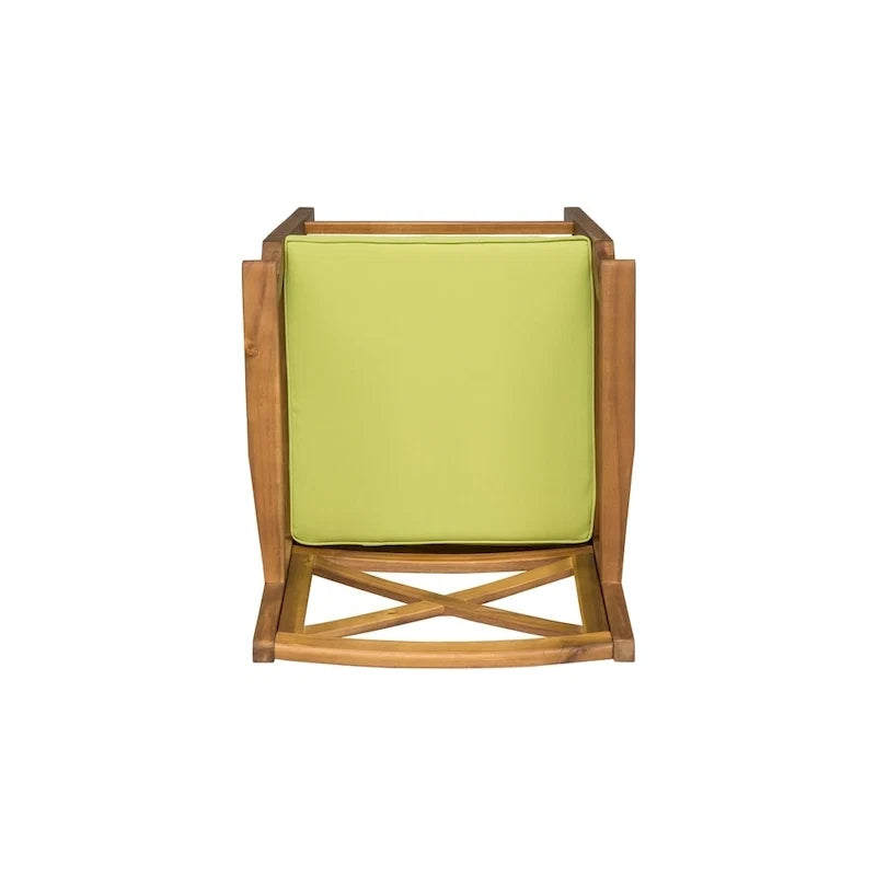 Perla Outdoor Acacia Barstools (Set of 4) by Christopher Knight Home