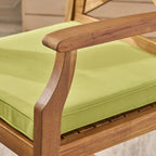 Perla Outdoor Acacia Barstools (Set of 4) by Christopher Knight Home