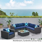 Christopher Knight Home Santa Rosa Outdoor 7-piece Wicker Seating Sectional Set