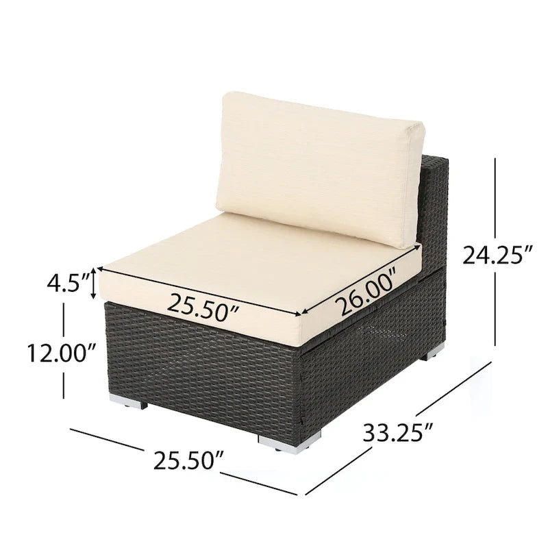 Christopher Knight Home Santa Rosa Outdoor 7-piece Wicker Seating Sectional Set