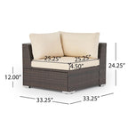 Christopher Knight Home Santa Rosa Outdoor 7-piece Wicker Seating Sectional Set