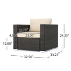 Christopher Knight Home Santa Rosa Outdoor 7-piece Wicker Seating Sectional Set