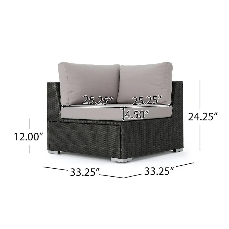 Christopher Knight Home Santa Rosa Outdoor 7-piece Wicker Seating Sectional Set