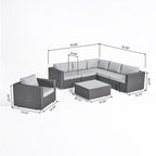 Christopher Knight Home Santa Rosa Outdoor 7-piece Wicker Seating Sectional Set