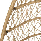 Elmcrest Outdoor Wicker and Rope Hanging Chair with Stand by Christopher Knight Home - 400 lb limit