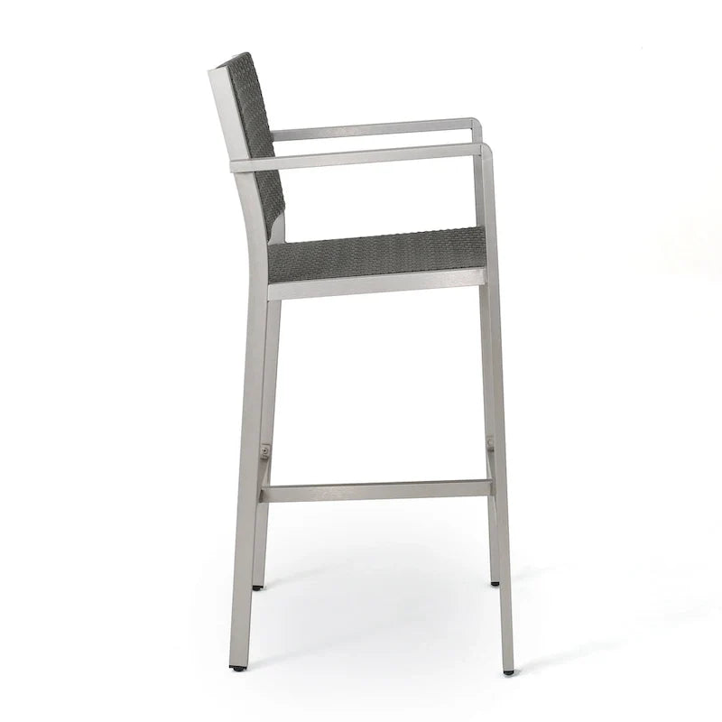 Cape Coral Outdoor 5-piece Aluminum Square Bar Set by Christopher Knight Home