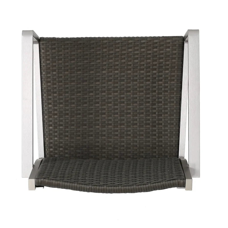 Cape Coral Outdoor 5-piece Aluminum Square Bar Set by Christopher Knight Home