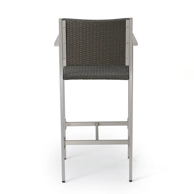 Cape Coral Outdoor 5-piece Aluminum Square Bar Set by Christopher Knight Home