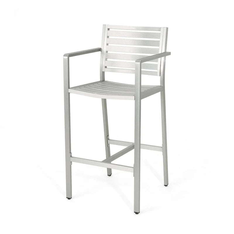 Cape Coral Outdoor 5-piece Aluminum Square Bar Set by Christopher Knight Home
