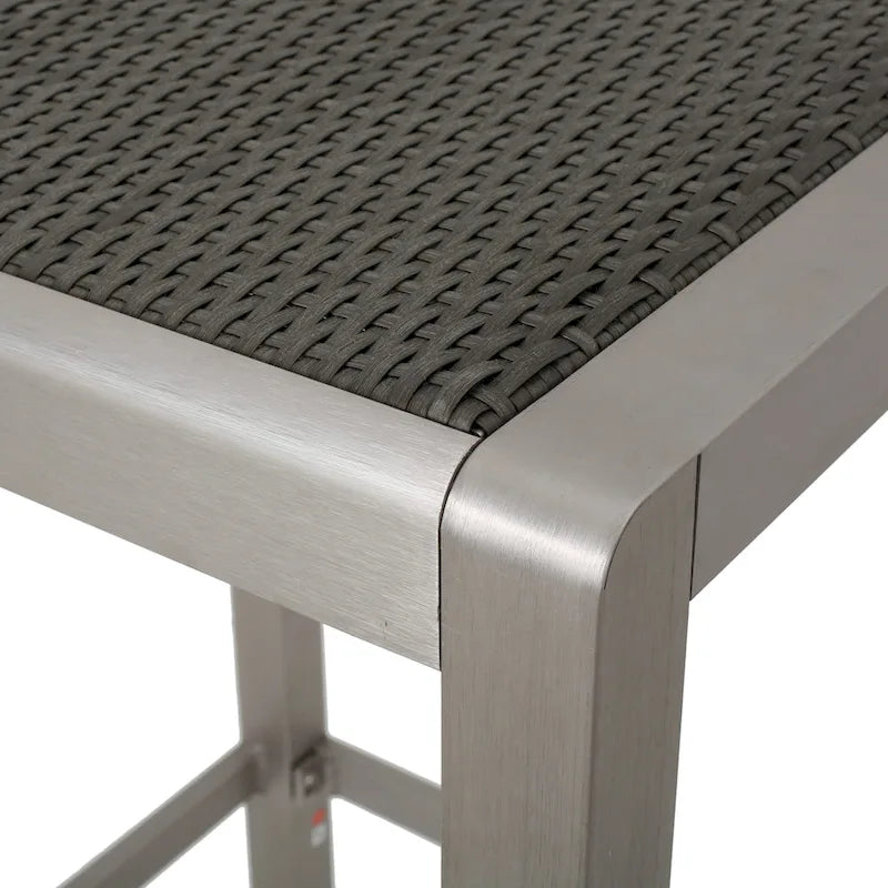 Cape Coral Outdoor 5-piece Aluminum Square Bar Set by Christopher Knight Home