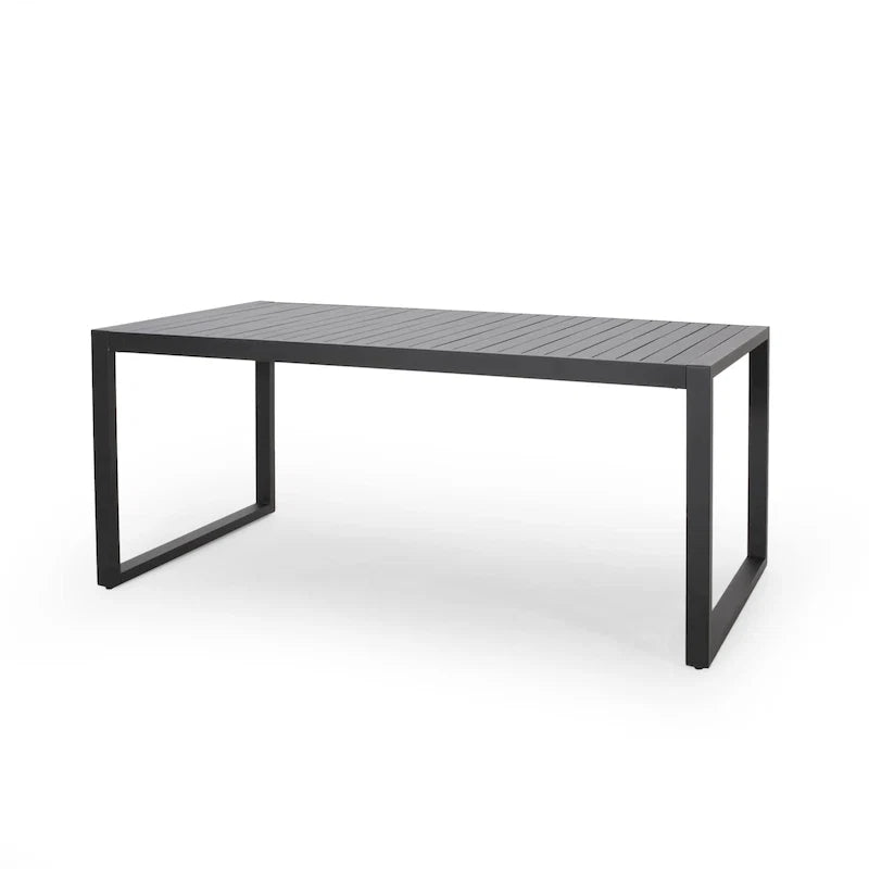 Navan Modern Aluminum Outdoor Dining Table by Christopher Knight Home - 70.00 L x 35.00 W x 30.00 H