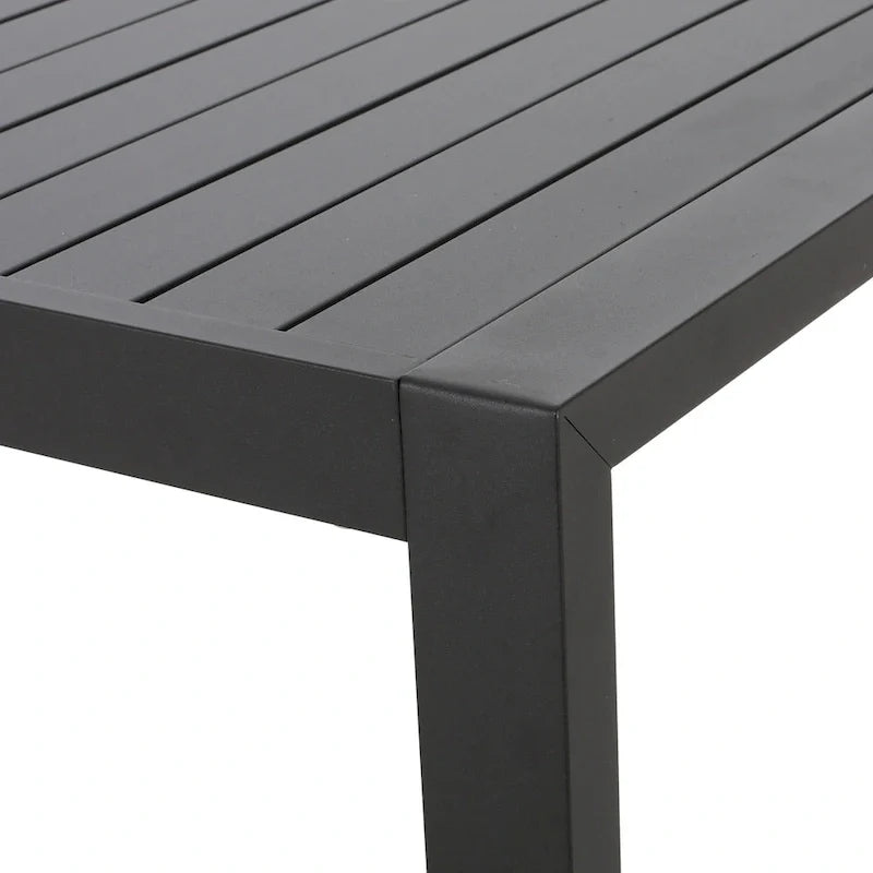 Navan Modern Aluminum Outdoor Dining Table by Christopher Knight Home - 70.00 L x 35.00 W x 30.00 H