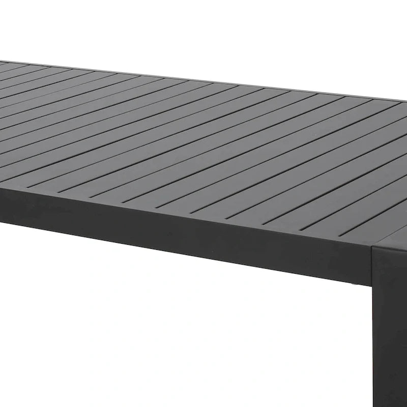 Navan Modern Aluminum Outdoor Dining Table by Christopher Knight Home - 70.00 L x 35.00 W x 30.00 H