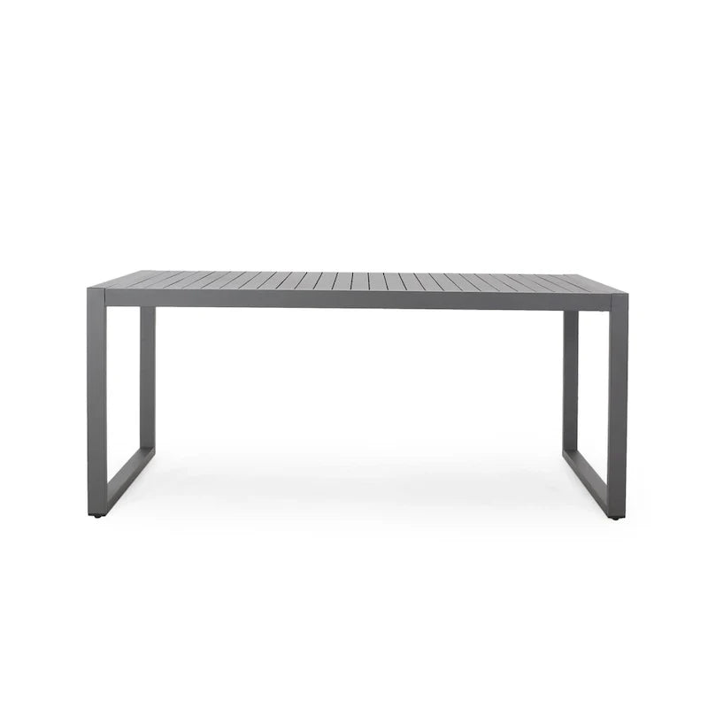 Navan Modern Aluminum Outdoor Dining Table by Christopher Knight Home - 70.00 L x 35.00 W x 30.00 H