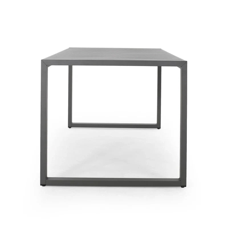 Navan Modern Aluminum Outdoor Dining Table by Christopher Knight Home - 70.00 L x 35.00 W x 30.00 H