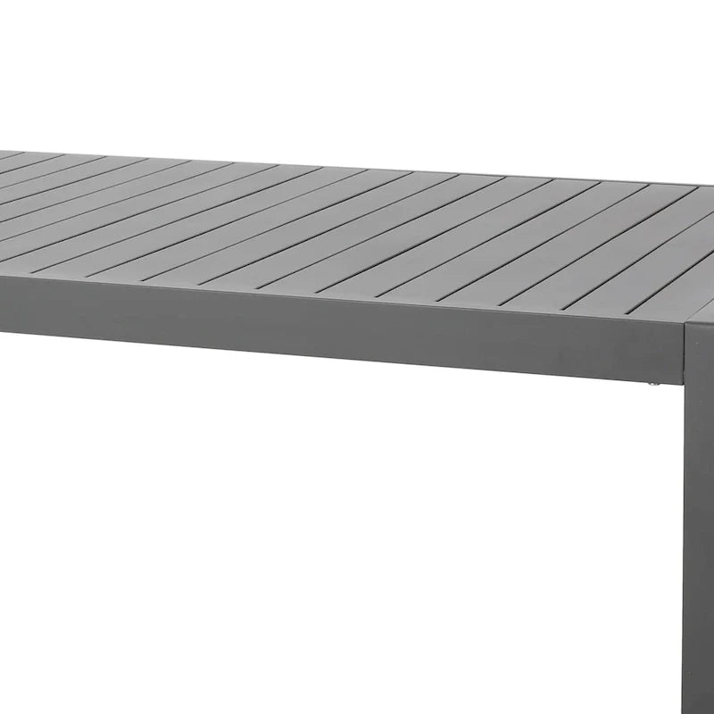 Navan Modern Aluminum Outdoor Dining Table by Christopher Knight Home - 70.00 L x 35.00 W x 30.00 H