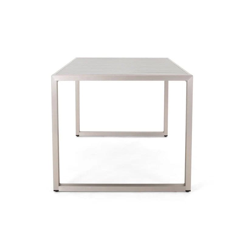 Navan Modern Aluminum Outdoor Dining Table by Christopher Knight Home - 70.00 L x 35.00 W x 30.00 H