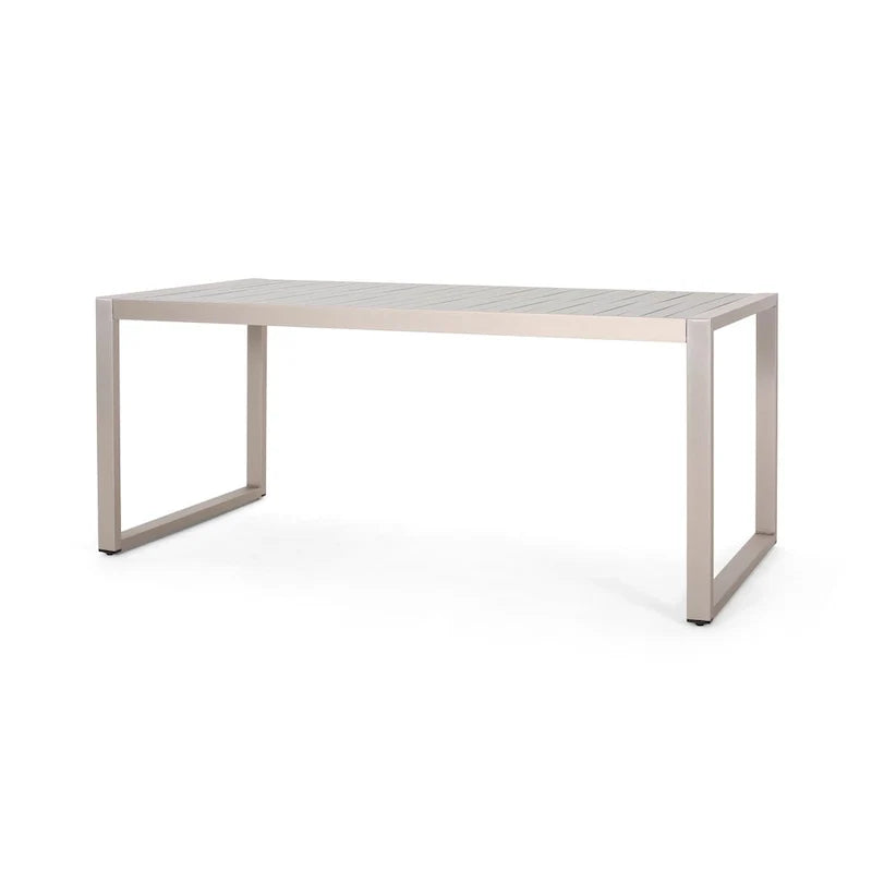 Navan Modern Aluminum Outdoor Dining Table by Christopher Knight Home - 70.00 L x 35.00 W x 30.00 H