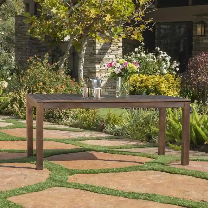 Manila Outdoor Acacia Wood Dining Table by Christopher Knight Home - 69W x 35D x 29.5H