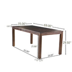 Manila Outdoor Acacia Wood Dining Table by Christopher Knight Home - 69W x 35D x 29.5H