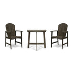 Oso Outdoor 3-piece Half-circle Acacia Wood Bistro Table Set by Christopher Knight Home