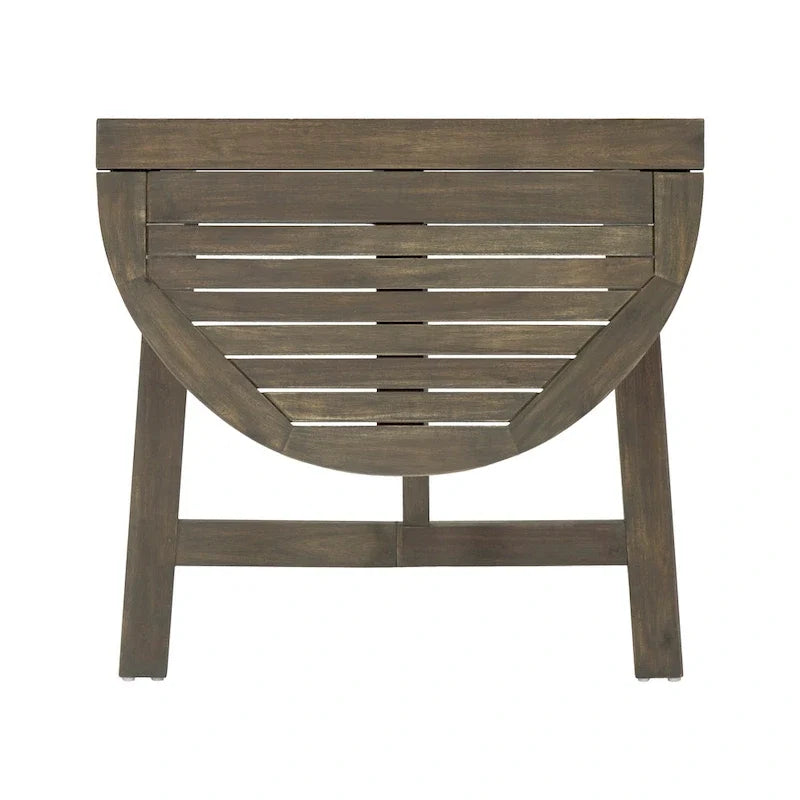 Oso Outdoor 3-piece Half-circle Acacia Wood Bistro Table Set by Christopher Knight Home