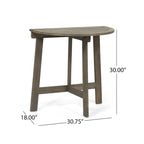Oso Outdoor 3-piece Half-circle Acacia Wood Bistro Table Set by Christopher Knight Home