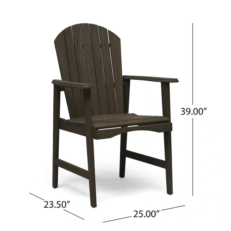 Oso Outdoor 3-piece Half-circle Acacia Wood Bistro Table Set by Christopher Knight Home