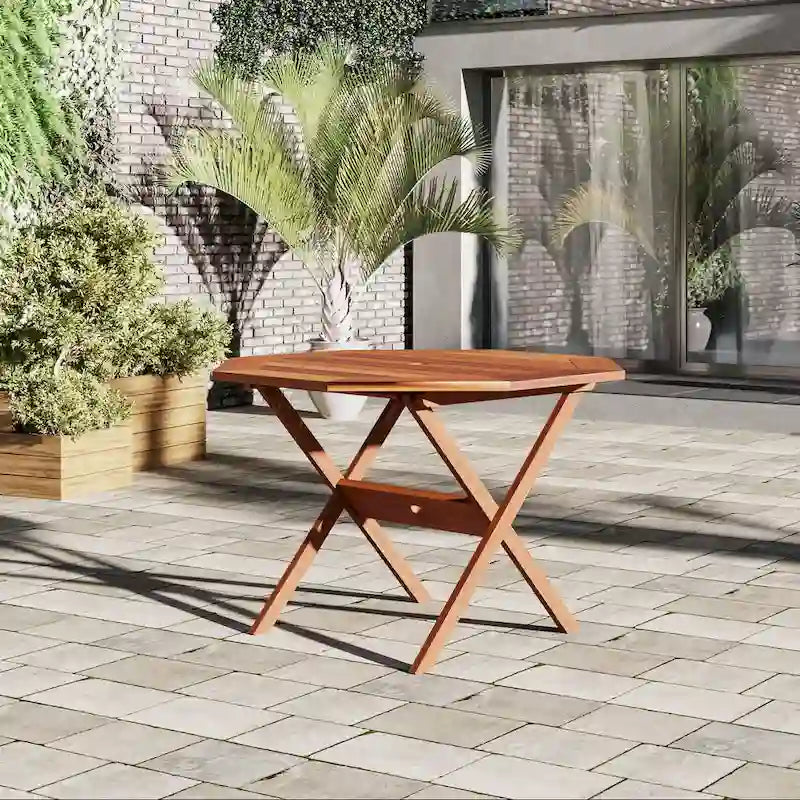 Amazonia Outdoor Patio Octagonal Folding Table - 1pc