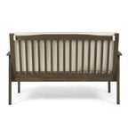 Carolina Outdoor Acacia Wood Loveseat by Christopher Knight Home