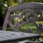Austin Outdoor 7-piece Cast Aluminum Rectangle Dining Set by Christopher Knight Home